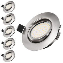 6x LED Einbau Strahler 5W Einbauleuchten Decken Leuchte Set Einbau Spot 230V