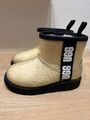 UGG Kinder-Boots Gr. 27,5 Kinder Classic Clear Mini II Boots Top Zustand Beige