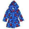 SPIDERMAN Jungen Bademantel Kimono Morgenmantel Kapuze blau NEU