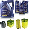 MANN-FILTER Inspektionspaket 8L MANNOL Classic 10W-40 für Mercedes C-Klasse