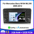 Für Mercedes Benz W164 ML350 2005-2012 Android 13 Autoradio GPS NAVI DAB+ 2+32G