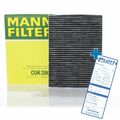 MANN-FILTER Innenraumfilter Pollenfilter für Audi A3 VW Golf Polo