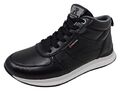 ***TOP RIEKER SCHUHE SNEAKER HIGH 42570 SCHWARZ EU Gr. 37 UK 4 LEDER NEU***