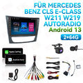 64GB Android 13 Autoradio Für Mercedes Benz CLS E-Class W211 W219 GPS Navi WIFI