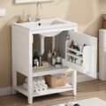 Waschbecken mit Unterschrank Waschtisch Badschrank Badmöbel Set Waschplatz 60 cm