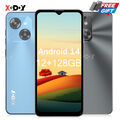 NEU 6,5" Handy 2SIM Smartphone 12GB+128GB Ohne Vertrag 8-Core Android 14 4G 24MP