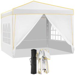 Pavillon Faltpavillon 3x3M Partyzelt Pavillion Pop Up Wasserdicht UV-Schutz Zelt