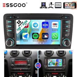 32G Carplay Android 13 Autoradio GPS BT RDS Navi BT KAM für Audi A3 S3 RS3 8P 8V