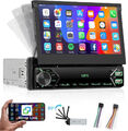 1DIN 7" Flip Autoradio Touchscreen Bildschirm Bluetooth USB SD Radio MP5 Player