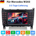 7“Autoradio GPS Navi CD DVD DAB+ RDS SWC Für Mercedes Benz C-Klasse W203 CLK 209