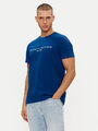 Tommy Hilfiger T-Shirt mit Label-Stitching, Dunkelblau (Navy), Größe S
