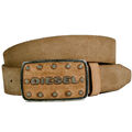 Diesel Gürtel Batto Belt Leder braun mit Schnalle NEU - WOW