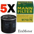 5X ORIGINAL MANN FILTER ÖLFILTER OELFILTER W 712/75 FÜR OPEL Daewoo Chevrolet