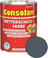 Consolan Wetterschutz-Farbe Schiefer-Blaugrau für Holz 2,5L Neuware 