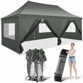 Pavillon 3x3/3x6m Wasserdicht Faltpavillon Pop Up Partyzelt Gartenzelt UV Schutz