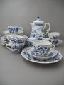 Hutschenreuther Kaffeeservice Maria Theresia Zwiebelmuster 6 Personen blau