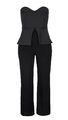 MELROSE Damen Overall Jumpsuit schwarz Bandeau GR. 32 34 36 38 40 42 44 NEU OV4