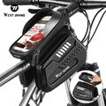 WEST BIKING Fahrrad Tasche Rahmentasche Lenkertasche Wasserdicht Handy tasche