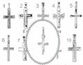 Kreuz Anhänger Echtschmuck 925 Silber 925 Panzerkette Damen Herren Kinder Ostern