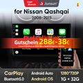 Für Nissan Qashqai J10 2007-2015 Android 13 Carplay Autoradio GPS Navi DAB+ 32GB