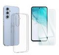 Silikon Handyhülle für Samsung Galaxy A14 / A34 / A54 Schutz Hülle + Schutzglas