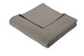 Biederlack Wohndecke COTTON HOME taupe (BL 150x200 cm) BL 150x200 cm grau Decke