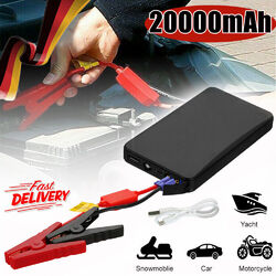 20000mAh Auto KFZ Starthilfe Jump Starter 12V Ladegerät Booster Power Bank PKW