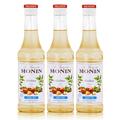 Monin Haselnuss Light Sirup 250 ml - Für Cocktail und Kaffee (3er Pack)