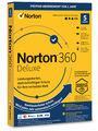 Norton 360 Deluxe 5 Geräte 1 Jahr PC/Mac 2024 / 2025 Internet Security EU DE KEY