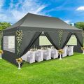 Falt Pavillon 3x6m Faltpavillon Popup Wasserdicht Partyzelt Gartenzelt Pavillion