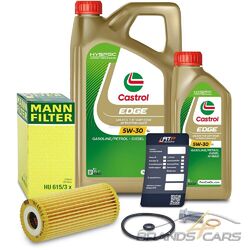 MANN-FILTER ÖLFILTER+6L CASTROL EDGE 5W-30 LL FÜR MERCEDES W169 160-200# # # INKL. ÖLABLASS-SCHRAUBE MIT DICHTRING # # #