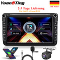 8" Android Autoradio GPS Navi RDS DAB+USB WiFi FM 32G Für VW Golf 5 6 Passat EOS