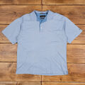 Vintage Poloshirt T Shirt XL Greg Norman Blau Tee