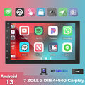 Doppel 2 DIN DAB+ Android 13 4+64G Carplay Autoradio Bluetooth GPS NAVI SWC WiFi