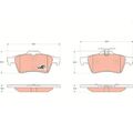 Bremsbelagsatz Scheibenbremse Trw GDB1621 Cotec für Citroën Mazda Nissan Opel