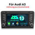 1+32G Android 13 Carplay Autoradio GPS Navi WIFI RDS Für Audi A3 S3 RS3 8V 8P BT