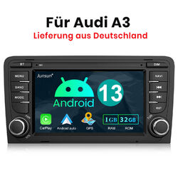 1+32G Android 13 Carplay Autoradio GPS Navi WIFI RDS Für Audi A3 S3 RS3 8V 8P BT