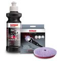 SONAX 1x HYBRIDWOLLPAD POLIERPAD + 250ml PROFILINE ULTIMATECUT POLIERMITTEL 135