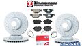 ZIMMERMANN BREMBO BREMSENSATZ WK GELOCHT 348 330mm VORNE HINTEN BMW 5ER F11 F11 