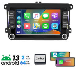 2+64GB Android 13 Autoradio Carplay GPS Navi BT für VW GOLF 5 6 Touran Polo 6R