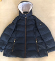 Daunenjacke mit Kapuze, Teddyfell,Original Ralph Lauren,dunkelblau, XL,neuwertig