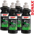 4x SONAX PROFILINE NP 03-06 Lackpflege Lackpolitur Poliermittel 250ml