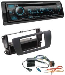 Kenwood Bluetooth USB CD MP3 DAB Autoradio für Seat Ibiza 6J ab 08 nitschwarz AN