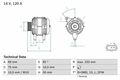 Generator Lichtmaschine LiMa Bosch 0986041810