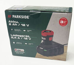 PARKSIDE® Ladegerät PLGK 12 A3 + Akku PAPK 12 A4 im Set Lade Gerät 12Volt