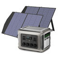 R2500 2500W Solargenerator mit 2X100W Faltbares Solarpanel für Camping