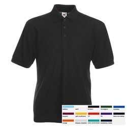 2 x Poloshirt Herren Polo Shirt Polohemd Fruit of the loom Mann 65/35 2er Set