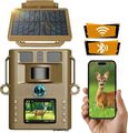 Campark Solar Jagdkamera 4K 46MP Wildkamera WLAN Bluetooth IR Nachtsicht Akku DE