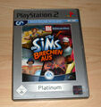 Playstation 2 Spiel - Die Sims Brechen aus - Platinum - PS2 Game