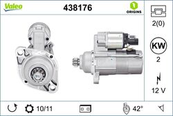 Anlasser Starter VALEO ORIGINS NEW OE TECHNOLOGIE 438176 für VW PASSAT B6 3C2 5